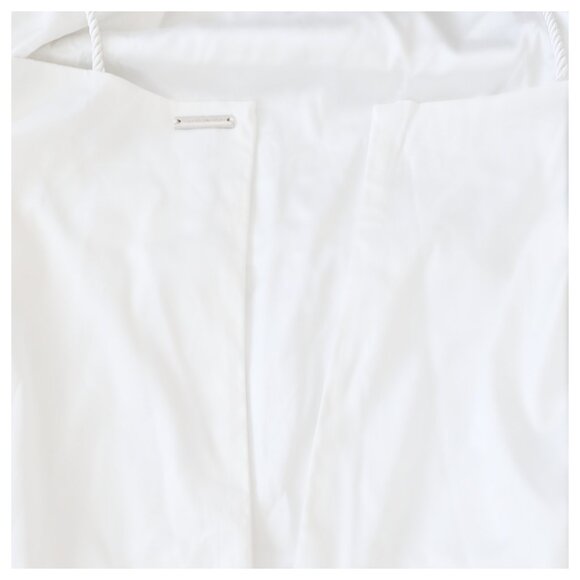Maniere De Voir NWT White Satin Ruched Side Rope Mini Dress Sze 14 Clubwear Sexy - Picture 7 of 12